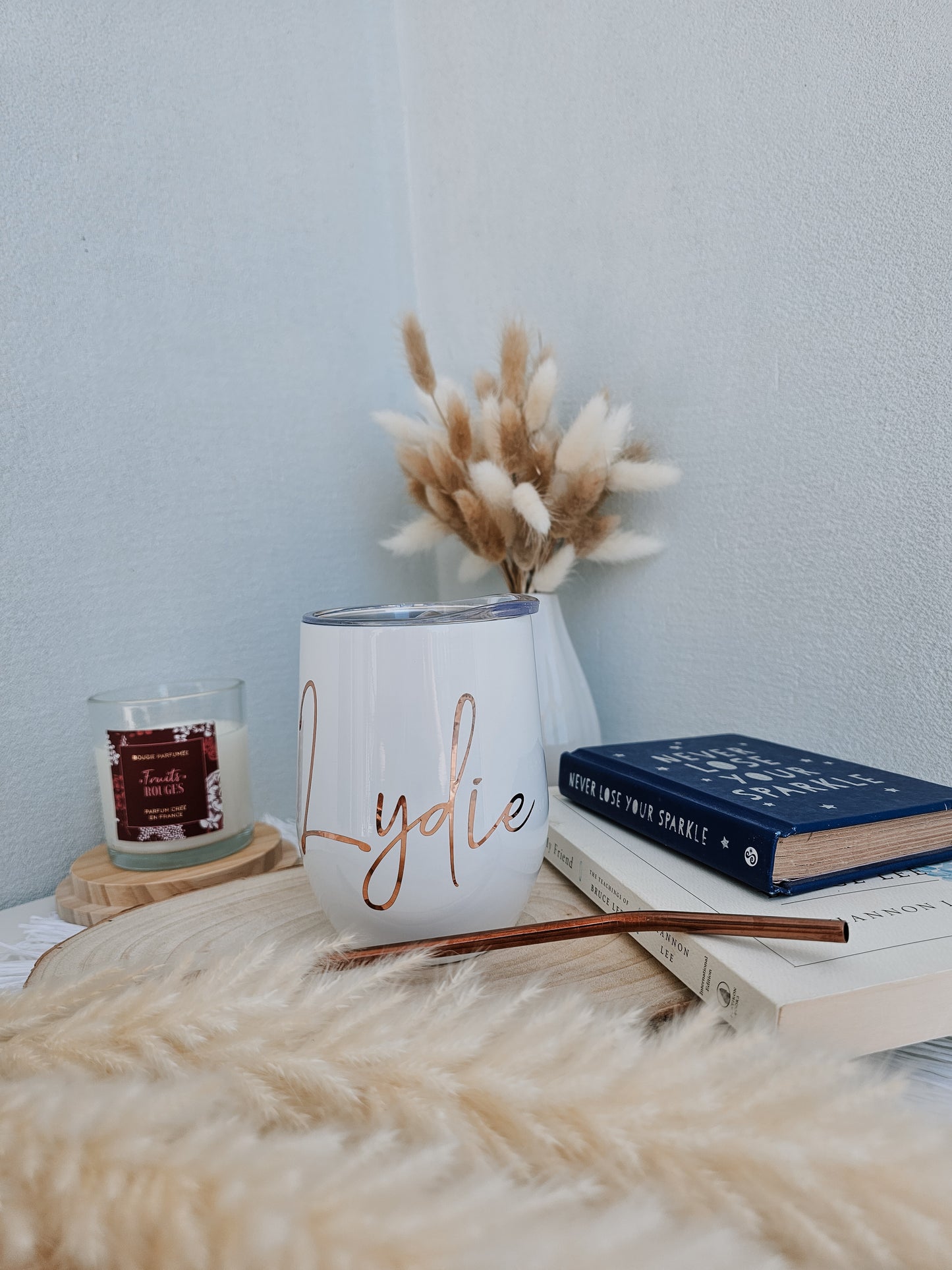 Personalised Wine Tumbler (Straw included!)